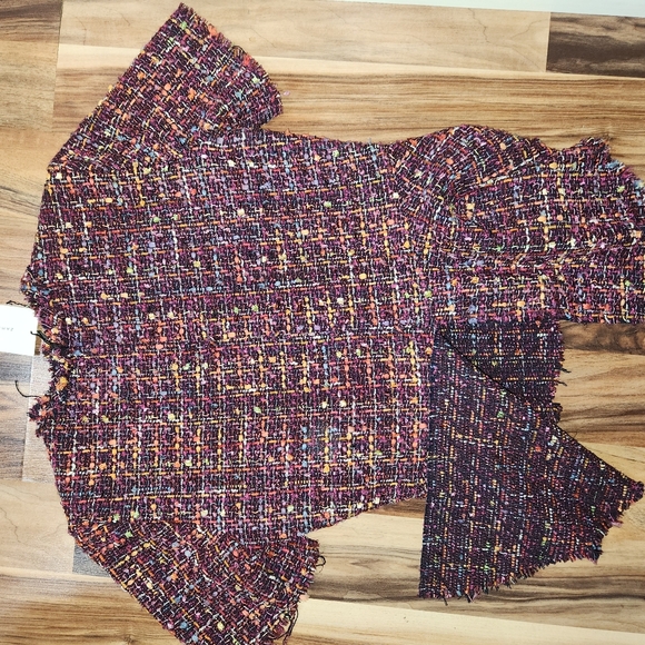 Multicolor Tweed Two-Piece Set - Picture 6 of 7